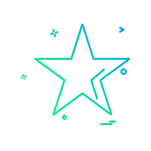 Estrella Plana Icono Simple Sobre Fondo Blanco — Vector de stock