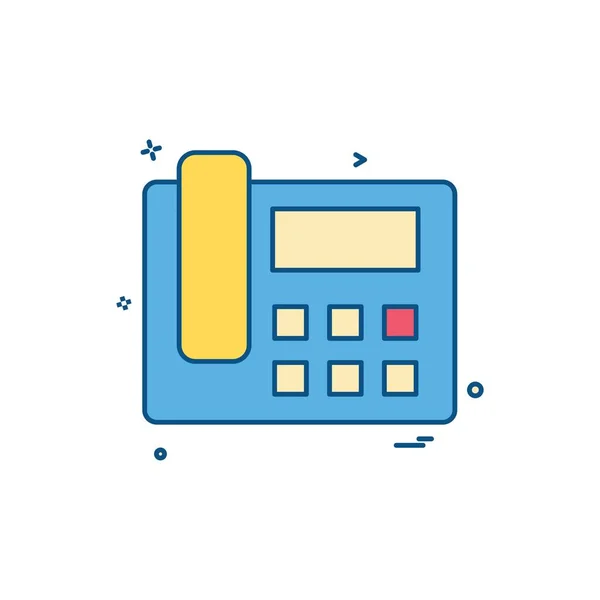 Telefon Sound Voice Icon Vektor Design — Stockvektor