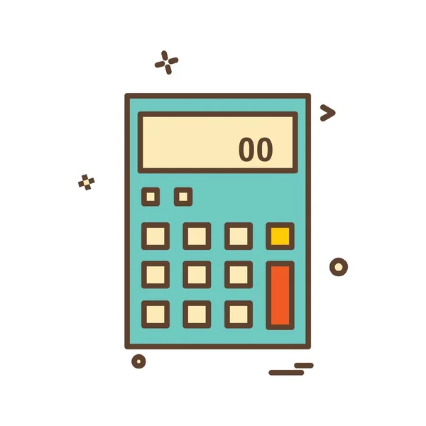 Ilustração Vetor Projeto Ícone Calculadora — Vetor de Stock