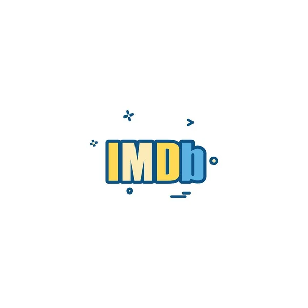 Imdb Ikon Design Vektor — Stock vektor