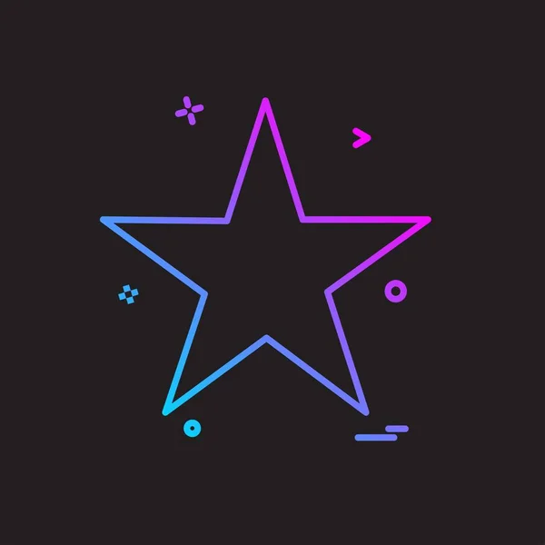 星のアイコン デザインのベクトル図 — ストックベクタ