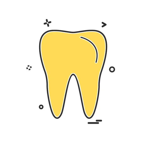Menschliche Zahn Symbol Vektor Illustration — Stockvektor