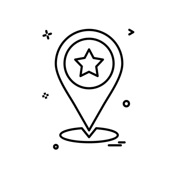 Navigation Icon Design Vector — Stock Vector