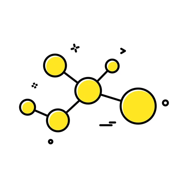 Дизайн Вектора Иконок Атомной Молекулы — стоковый вектор