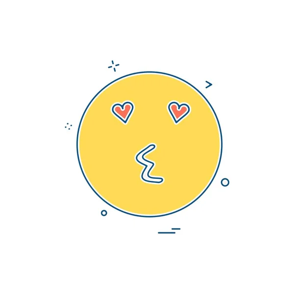 Vettore Progettazione Icone Emoji — Vettoriale Stock