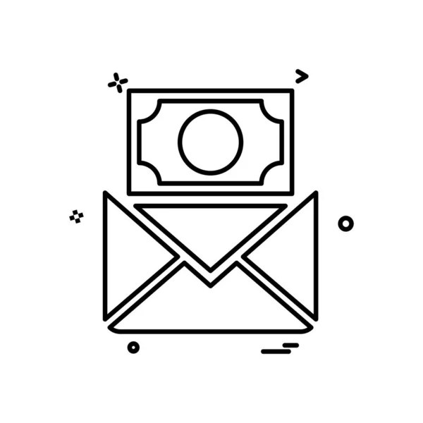 Ηλεκτρονικού Ταχυδρομείου Εικονίδιο Σχεδιασμός Διάνυσμα — Διανυσματικό Αρχείο