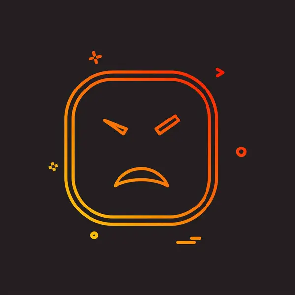 Design Ícones Emoji Triste Ilustração Vetorial Colorida —  Vetores de Stock