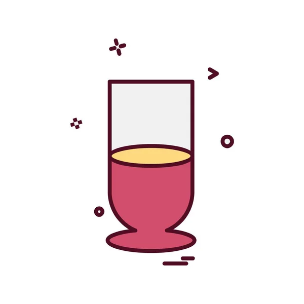 Drank Pictogram Ontwerp Vector — Stockvector