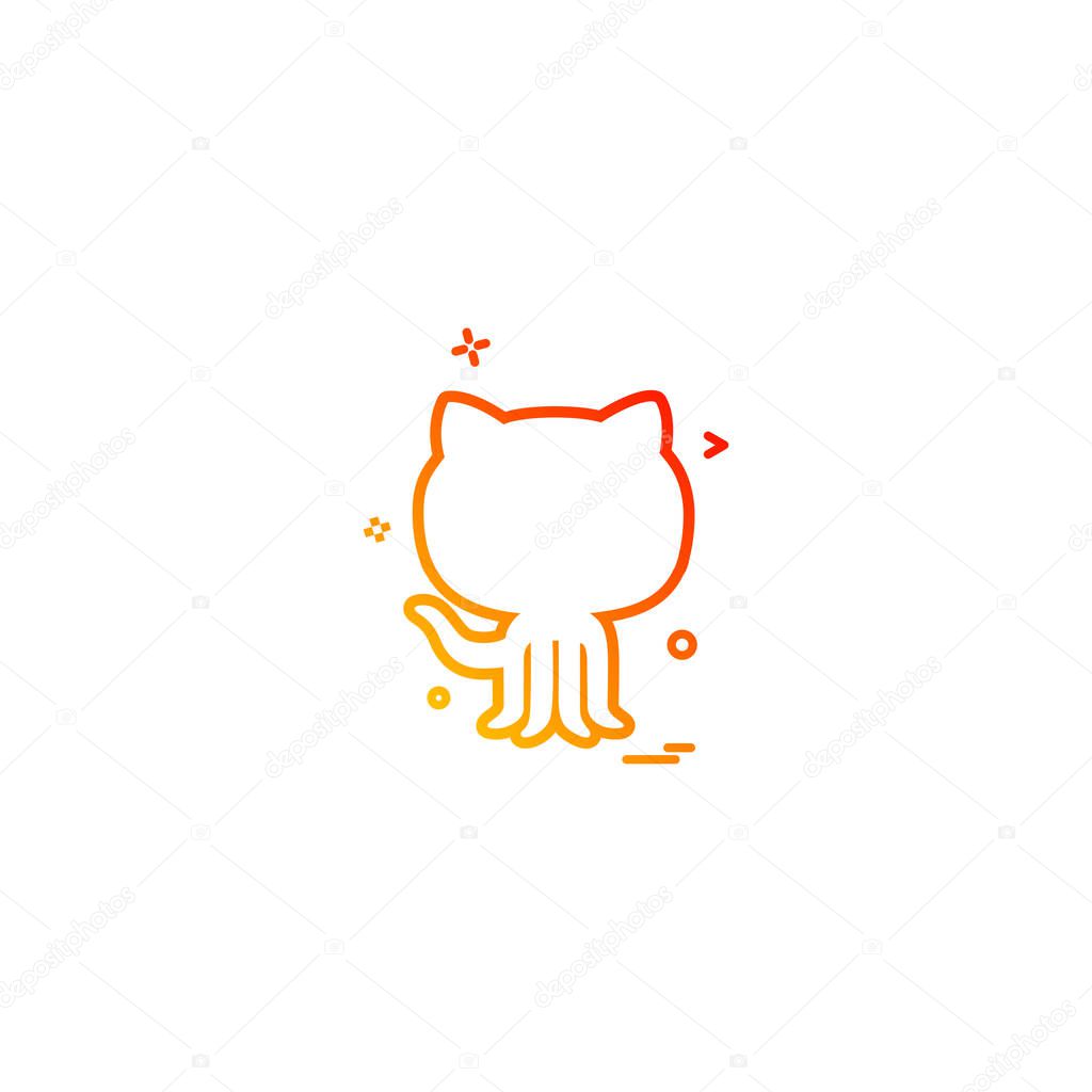 Github icon design vector illustration 
