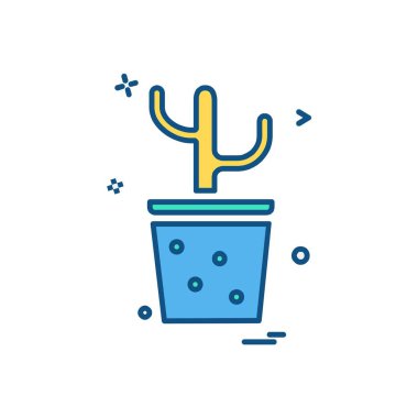 Bitki simgesi tasarım vektörü