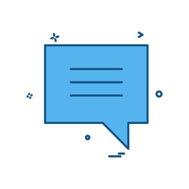 Sohbet simgesi tasarım vektörü