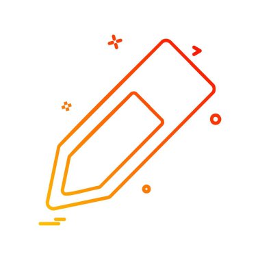 Kalem simgesi tasarım vektörü 