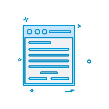 Dosya simgesi tasarım vektörü