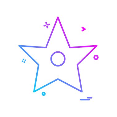 Yıldız simgesi tasarlamak vektör 