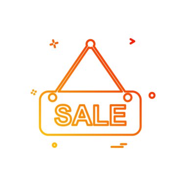 Satılık simge tasarlamak vektör 