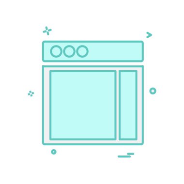 Web düzeni simge tasarım vektörü