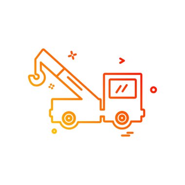 Kamyon simgesi tasarım vektörü