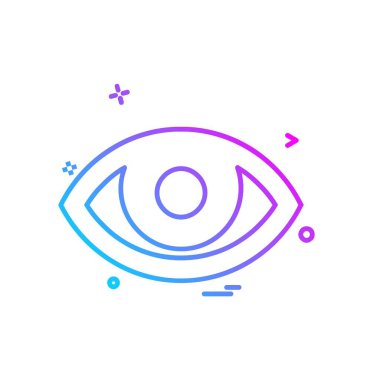 göz simgesi tasarım vektörü