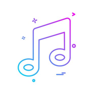 Müzik simge tasarlamak vektör