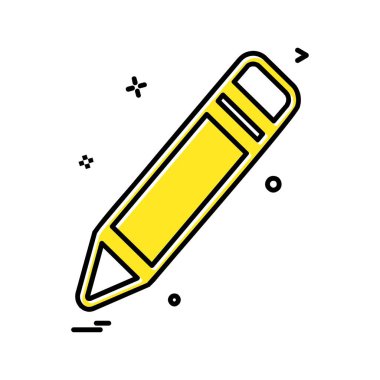 Kalem simgesi tasarım vektörü 