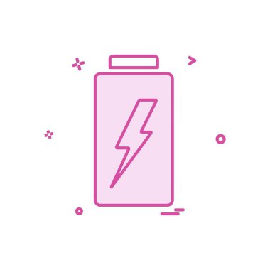 Batarya simgesi tasarım vektörü