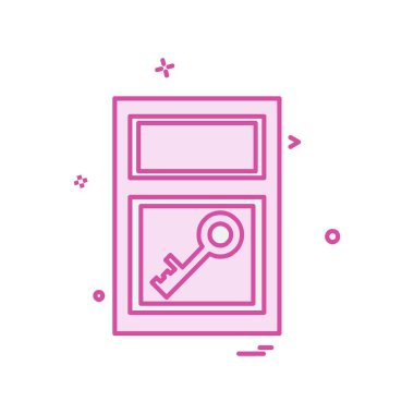 Pencere simgesi tasarım vektörü