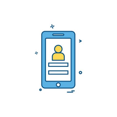 Smartphone simge tasarlamak vektör 