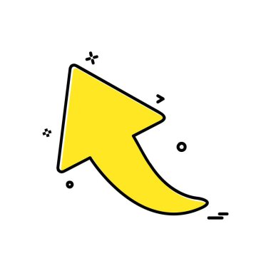 Yukarı ok simgesi tasarım vektörü