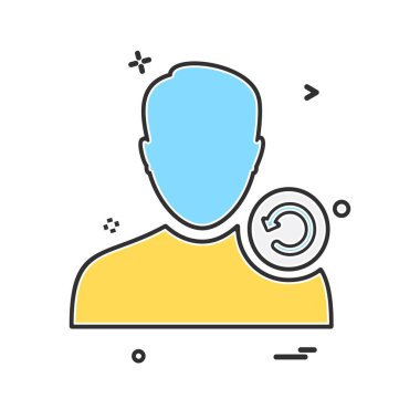 Avatar erkek simge tasarım vektörü