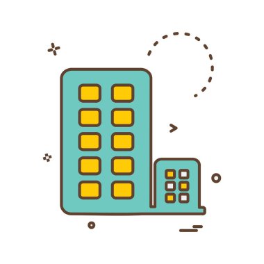 Emlak simge tasarlamak vektör