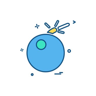 Bomba simgesi tasarım vektörü