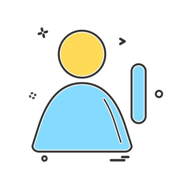 Avatar simge tasarlamak vektör