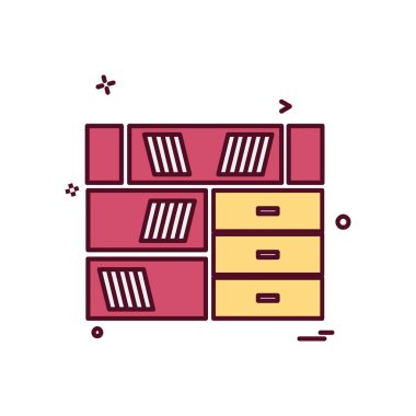 Tablo simgesi tasarım vektörü