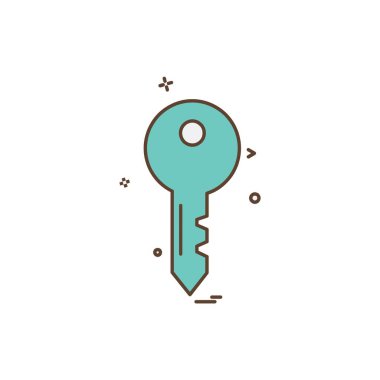 Anahtar simge tasarlamak vektör