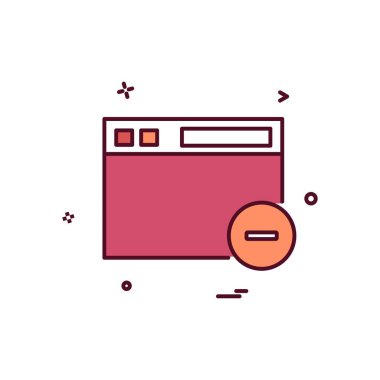 Web yerleşim simgesi tasarım vektörü