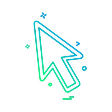 Ok simgesi tasarım vektörü