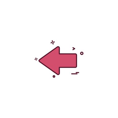 Ok simgesi tasarım vektörü