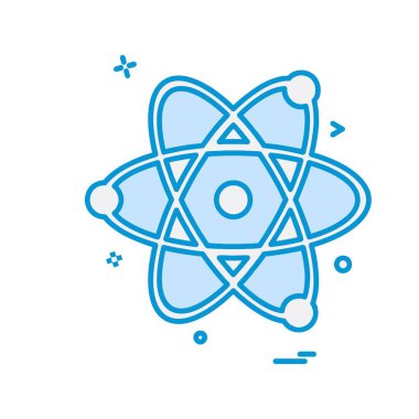 Nükleer simge tasarlamak vektör 