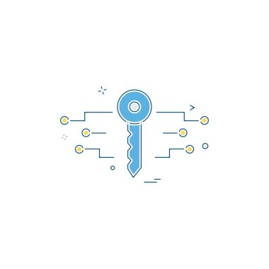 Parola ve güvenlik simgesi tasarım vektörü 