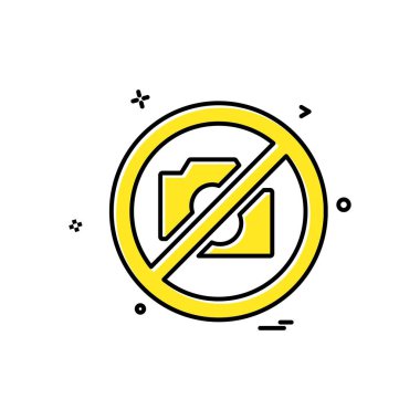 Kamera simgesi tasarım vektörü