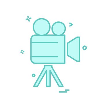 Kamera simgesi tasarım vektörü