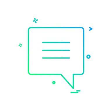 Sohbet simgesi tasarım vektörü