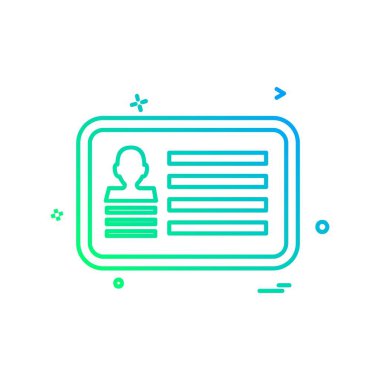 Kart simge tasarlamak vektör