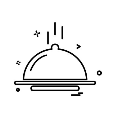 Gıda simgesi tasarım vektörü