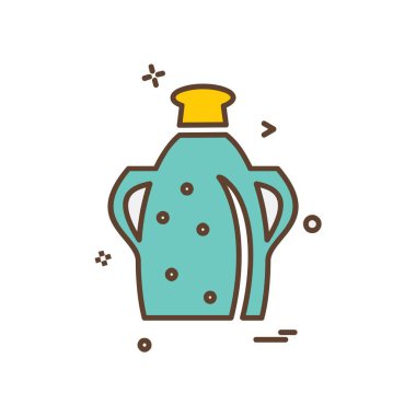 sürahi simgesi tasarım vektörü