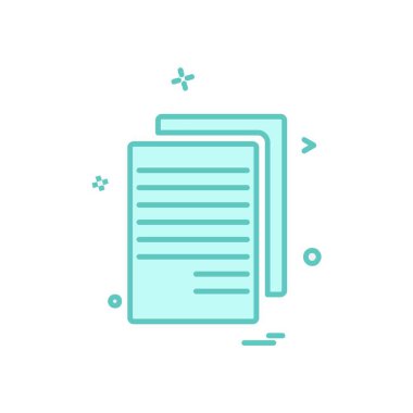 Dosya simgesi tasarım vektörü