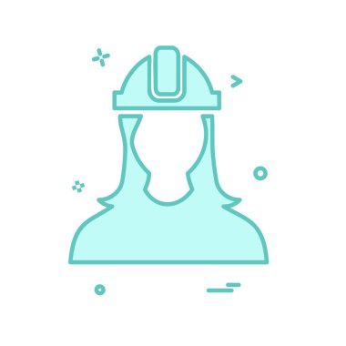 Erkek avatar simge tasarlamak vektör