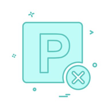 Hiçbir Park simge tasarlamak vektör 