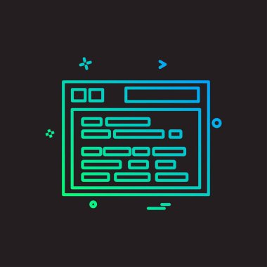 Bilgisayar simgesi tasarım vektörü