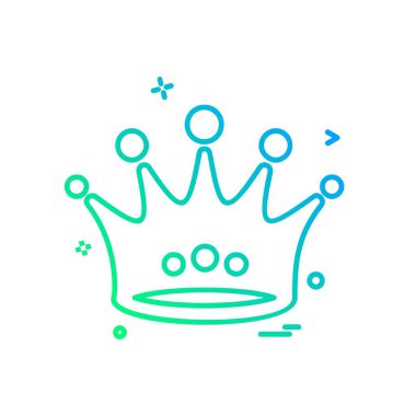 Taç simge tasarlamak vektör